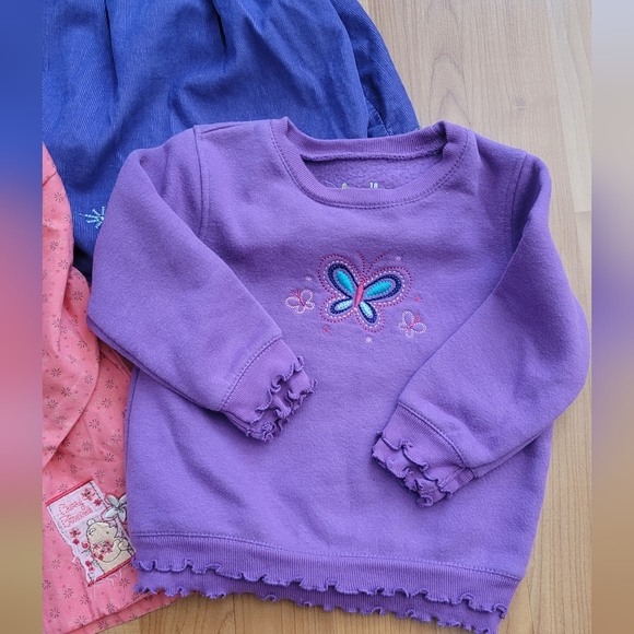 Baby Gap Jumping Beans Baby Girls 18M Clothes Top Sweater Overall Dress Lot Of 5 - Picture 7 of 14